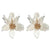 Fashion Big Stud Earrings For Women Wedding Party Bohemian Acrylic White Flower Earrings Statement Boho Jewelry Gifts