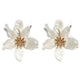Fashion Big Stud Earrings For Women Wedding Party Bohemian Acrylic White Flower Earrings Statement Boho Jewelry Gifts