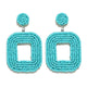 Fashion Boheimian Beaded Earrings for Women Geometric Charms Statement Dangle Drop Eariing Hanging Wedding Jewelry Party