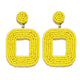 Fashion Boheimian Beaded Earrings for Women Geometric Charms Statement Dangle Drop Eariing Hanging Wedding Jewelry Party