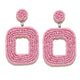 Fashion Boheimian Beaded Earrings for Women Geometric Charms Statement Dangle Drop Eariing Hanging Wedding Jewelry Party
