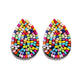 Fashion Boheimian Beaded Earrings for Women Geometric Charms Statement Dangle Drop Eariing Hanging Wedding Jewelry Party