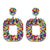 Fashion Boheimian Beaded Earrings for Women Geometric Charms Statement Dangle Drop Eariing Hanging Wedding Jewelry Party