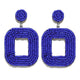 Fashion Boheimian Beaded Earrings for Women Geometric Charms Statement Dangle Drop Eariing Hanging Wedding Jewelry Party
