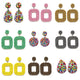 Fashion Boheimian Beaded Earrings for Women Geometric Charms Statement Dangle Drop Eariing Hanging Wedding Jewelry Party