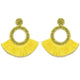 Fashion Bohemian Statement Long Fringe Drop Earring for Women Geometric Handmade Big rhinestone Tassel Earrings Jewelry