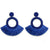 Fashion Bohemian Statement Long Fringe Drop Earring for Women Geometric Handmade Big rhinestone Tassel Earrings Jewelry