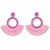 Fashion Bohemian Statement Long Fringe Drop Earring for Women Geometric Handmade Big rhinestone Tassel Earrings Jewelry