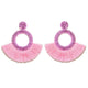 Fashion Bohemian Statement Long Fringe Drop Earring for Women Geometric Handmade Big rhinestone Tassel Earrings Jewelry