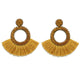 Fashion Bohemian Statement Long Fringe Drop Earring for Women Geometric Handmade Big rhinestone Tassel Earrings Jewelry