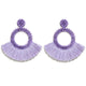 Fashion Bohemian Statement Long Fringe Drop Earring for Women Geometric Handmade Big rhinestone Tassel Earrings Jewelry