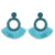 Fashion Bohemian Statement Long Fringe Drop Earring for Women Geometric Handmade Big rhinestone Tassel Earrings Jewelry