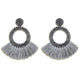 Fashion Bohemian Statement Long Fringe Drop Earring for Women Geometric Handmade Big rhinestone Tassel Earrings Jewelry