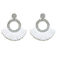 Fashion Bohemian Statement Long Fringe Drop Earring for Women Geometric Handmade Big rhinestone Tassel Earrings Jewelry
