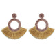 Fashion Bohemian Statement Long Fringe Drop Earring for Women Geometric Handmade Big rhinestone Tassel Earrings Jewelry