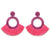 Fashion Bohemian Statement Long Fringe Drop Earring for Women Geometric Handmade Big rhinestone Tassel Earrings Jewelry