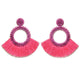 Fashion Bohemian Statement Long Fringe Drop Earring for Women Geometric Handmade Big rhinestone Tassel Earrings Jewelry