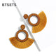 Fashion Bohemian Statement Long Fringe Drop Earring for Women Geometric Handmade Big rhinestone Tassel Earrings Jewelry