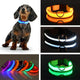 Fashion LED Pet Dog Nylon Collar Glowing Puppy Dog Night Safety Flashing Collar Pet Identity Anti-lost Neck Trap Dog Accessories