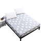 Fitted Sheet Brushed Striped Printing Bedding Sheet With Elastic Band Mattress Cover Protector Bed Linens Home Textile 1 PC