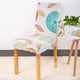 Flower Plant Chair Cover Spandex for Dining Room Stretch Chair Slipcover for Party Banquet Wedding Restaurant 1PC Washable