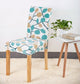 Flower Plant Chair Cover Spandex for Dining Room Stretch Chair Slipcover for Party Banquet Wedding Restaurant 1PC Washable