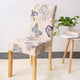 Flower Plant Chair Cover Spandex for Dining Room Stretch Chair Slipcover for Party Banquet Wedding Restaurant 1PC Washable