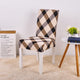 Geometric Colorful Printing Chair Cover Stretch Elastic Slipcovers Anti-dirty Dinning Room Decor Wedding Chair Cover