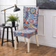 Geometric Colorful Printing Chair Cover Stretch Elastic Slipcovers Anti-dirty Dinning Room Decor Wedding Chair Cover
