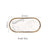 Gold Plating Ceramic Marble Storage Tray Black White Europe Food Fruit Breakfast Oval Plate Jewelry Tray Dessert Dish Decoration