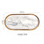 Gold Plating Ceramic Marble Storage Tray Black White Europe Food Fruit Breakfast Oval Plate Jewelry Tray Dessert Dish Decoration