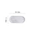Gold Plating Ceramic Marble Storage Tray Black White Europe Food Fruit Breakfast Oval Plate Jewelry Tray Dessert Dish Decoration