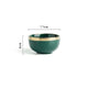 Green Ceramic Porcelain Dinnerware Set