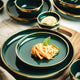 Green Ceramic Porcelain Dinnerware Set