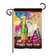 Happy New Year 2-Sided Polyester Garden FlagHappy New Year 2-Sided Polyester Garden Flag