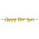 Happy New Year Glitter Ribbon Paper BannerHappy New Year Glitter Ribbon Paper Banner