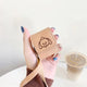 Headphone Case For Airpods 2 Case Leather Luxury Red Cherry Cover For Apple Air Pods Protective With Key Rings Accessories cover