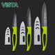 High Quality Ceramic Knife cooking set 3" 4" 5" inch Black Blade Green Handle Paring Fruit Cooking Kitchen Knives