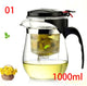 High quality  Heat Resistant Glass Teapot Chinese kung fu Tea Set Puer Kettle Coffee Glass Maker Convenient Office Tea Pot