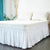 Hotel Bed Skirt White Wrap Around Elastic Bed Shirts Without Bed Surface Twin /Full/ Queen/ King Size 38cm Height Home Decor New