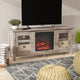 Inglenook TV Stand for TVs up to 60" with Fireplace Included