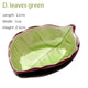 Japanese tableware ceramic sauce dish creative leaf kitchen seasoning small dish mini ice crack glaze snack plates