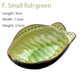Japanese tableware ceramic sauce dish creative leaf kitchen seasoning small dish mini ice crack glaze snack plates