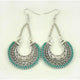 LOVBEAFAS Fashion Boho Drop Earrings For Women Jewelry Vintage Silver Long Earrings Bohemian Rope Wrap Earrings bijoux