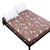 Leaves Printing Fitted Sheet Brushed Bedding Sheet With Elastic Band Mattress Cover Protector Bed Linens Home Textile 1 PC