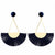 Long Fan Tassel Earrings White Brincos Charm Drop Dangling Earrings For Women Wedding Statement Earings Fashion Jewelry
