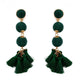 Long Tassel Earrings Red Oorbellen Dangling Earrings For Women Hanging Party Wedding Bridal Pom Pom Earring Accessories