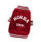 Korea Uni Dog Sweater, Yonsei Uni Dog Vest, French Bulldog Vest, English Bulldog Vest, Dog Clothes