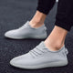Men Casual Shoes Light Weight Breathable Sneakers Men Solid Gray Walking Shoes Air mesh Adult Male Shoes