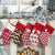 Merry Christmas Stockings Gift Bag Knitted Wool Socks Christmas Tree Ornaments Xmas Candy Apple Large Bags New Year Gift